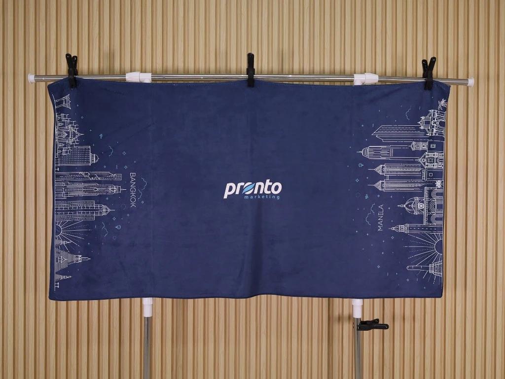 ผ้าขนหนูไมโครไฟเบอร์ พิมพ์ Sublimation ขนาด 68 × 137 ซม. ภาพที่ 1